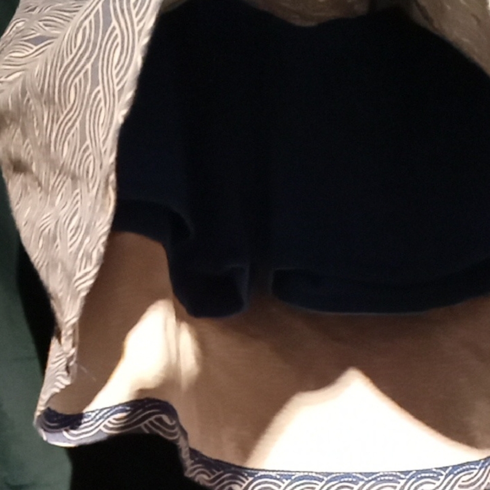 Talbots Gray and White Mini Pencil Skorts for Work - Picture 2 of 2